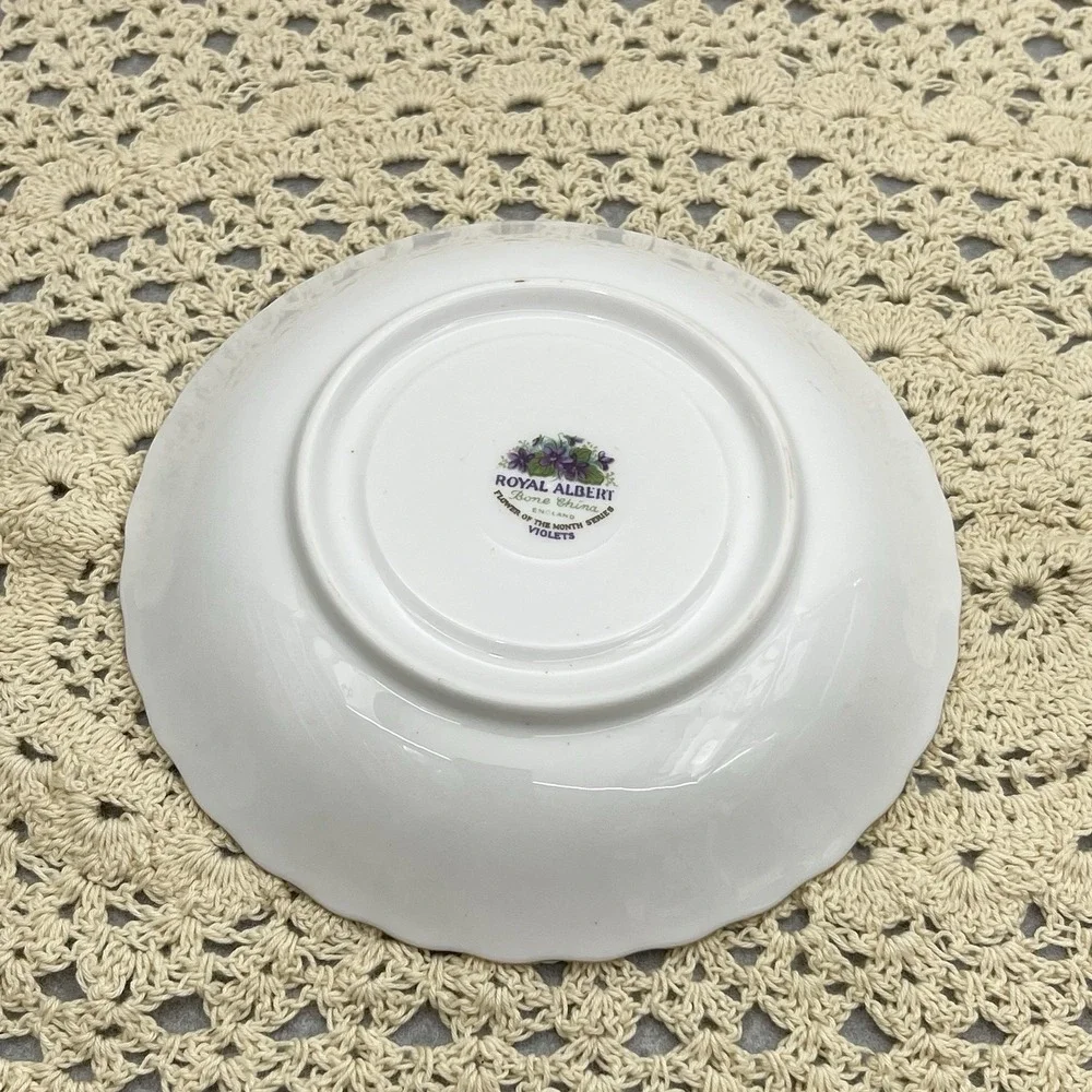Royal Albert Flower Of The Month February Violets Saucer Plate Replacement